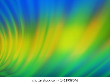 Dark Blue, Yellow vector blurred shine abstract template. Colorful abstract illustration with gradient. The template for backgrounds of cell phones.