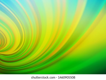 Dark Blue, Yellow vector blurred and colored background. A completely new color illustration in a bokeh style. The blurred design can be used for your web site.