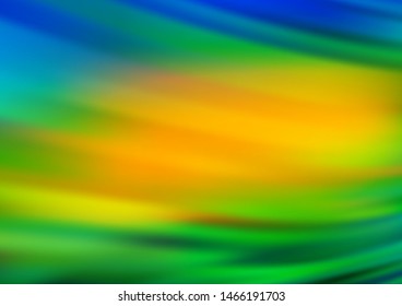 Dark Blue, Yellow vector blurred bright pattern. Colorful abstract illustration with gradient. The best blurred design for your business.