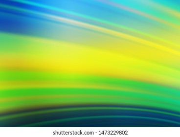 Dark Blue, Yellow vector blurred shine abstract pattern. Colorful illustration in abstract style with gradient. A new texture for your design.