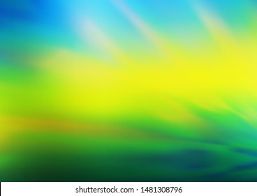 Dark Blue, Yellow vector blurred bright background. An elegant bright illustration with gradient. The template can be used for your brand book.