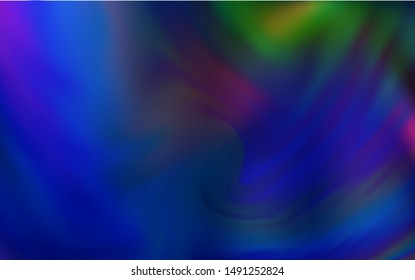 Dark Blue, Yellow vector blurred shine abstract background. A completely new colored illustration in blur style. New style design for your brand book.