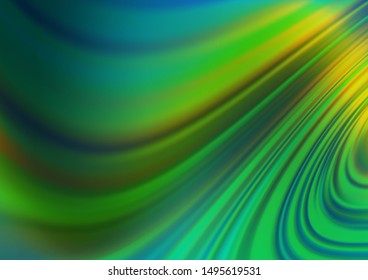 Dark Blue, Yellow vector blurred bright pattern. A completely new color illustration in a bokeh style. The elegant pattern for brand book.