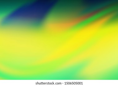 Dark Blue, Yellow vector blurred bright pattern. Glitter abstract illustration with gradient design. Completely new design for your business.