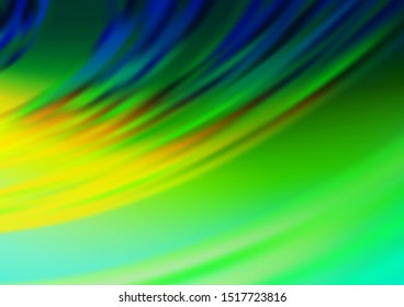 Dark Blue, Yellow vector blurred shine abstract pattern. Modern geometrical abstract illustration with gradient. The blurred design can be used for your web site.