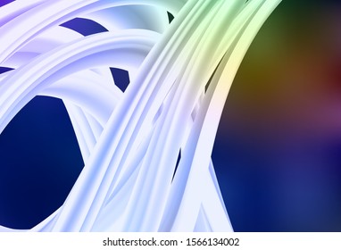 Dark Blue, Yellow vector blurred shine abstract background. Abstract colorful illustration with gradient. Completely new design for your business.