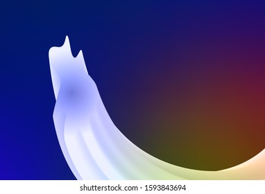 Dark Blue, Yellow vector blurred and colored pattern. A completely new colored illustration in blur style. Blurred design for your web site.