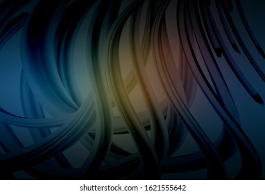 Dark Blue, Yellow vector blurred bright pattern. Colorful illustration in abstract style with gradient. New style for your business design.