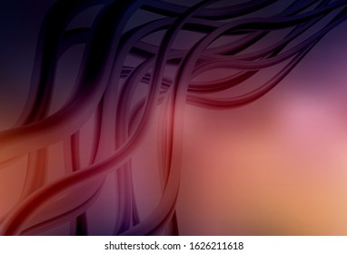 Dark Blue, Yellow vector blurred shine abstract texture. Creative illustration in halftone style with gradient. New style for your business design.