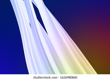 Dark Blue, Yellow vector blurred shine abstract template. Colorful abstract illustration with gradient. Completely new design for your business.