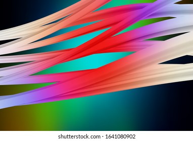 Dark Blue, Yellow vector blurred bright template. Creative illustration in halftone style with gradient. Background for designs.