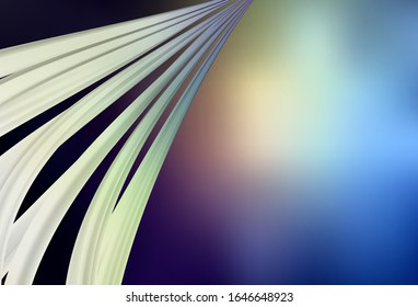 Dark Blue, Yellow vector blurred template. Abstract colorful illustration with gradient. Completely new design for your business.