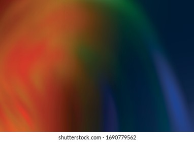 Dark Blue, Yellow vector blurred shine abstract template. Shining colorful illustration in smart style. Elegant background for a brand book.