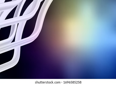 Dark Blue, Yellow vector blurred and colored pattern. Creative illustration in halftone style with gradient. The best blurred design for your business.