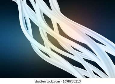 Dark Blue, Yellow vector blurred background. Colorful abstract illustration with gradient. New design for your business.