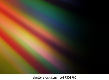 Azul oscuro, amarillo vectorial borroso brillante plantilla. Nueva ilustración de color en estilo borroso con degradado. Diseño completamente nuevo para su negocio.