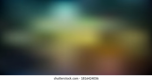 Dark blue, yellow vector blurred layout. Abstract colorful illustration in blur style with gradient. Smart pattern for websites.