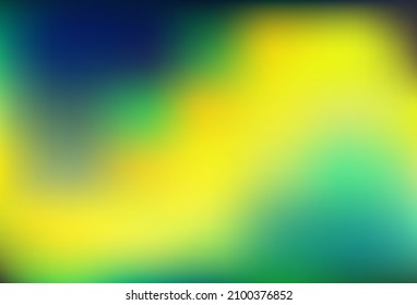 Azul oscuro, amarillo vectorial borroso brillo fondo abstracto. Una ilustración de color completamente nueva en un estilo bokeh. Nuevo estilo para su diseño de negocio.