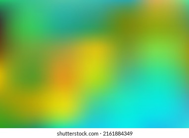 Dark Blue, Yellow vector blurred shine abstract background. A completely new color illustration in a bokeh style. Template for any brand book.