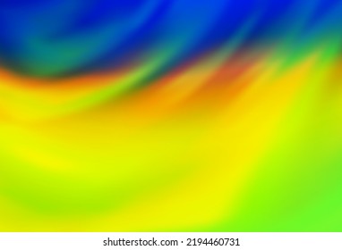 Dark Blue, Yellow vector blurred shine abstract texture. A completely new colored illustration in blur style. Smart design for your work.