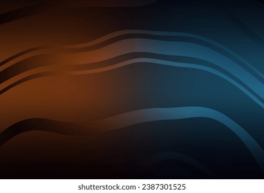 Dark Blue, Yellow vector blurred and colored pattern. Creative illustration in halftone style with gradient. Blurred design for your web site.