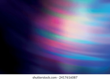 Azul oscuro, Rectorial amarillo borroso y coloreado. Una elegante ilustración brillante con gradiente. Fondo para los diseños.