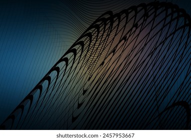 Dark Blue, Yellow vector blurred shine abstract template. Abstract colorful illustration with gradient. Blurred design for your web site.