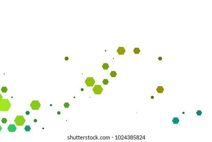 Dark Blue, Yellow vector blurry hexagon background design. Geometric background in Origami style with gradient. 