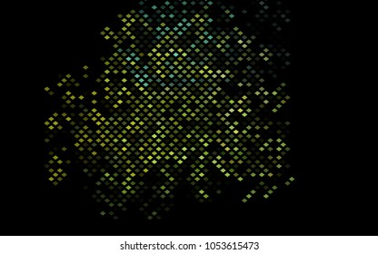 Dark Blue, Yellow vector blurry rectangular background. Geometric background in square style with gradient. The pattern can be used for brand-new background.