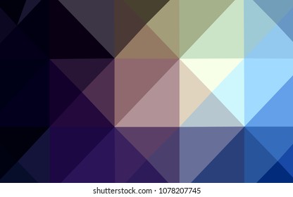 Dark Blue, Yellow vector blurry triangle texture. A completely new color illustration in a  polygonal style. Triangular pattern for your business design.