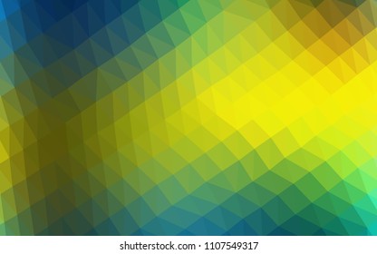 Dark Blue, Yellow vector blurry  texture. Modern geometrical abstract illustration with gradient. Brand new style for your business design.