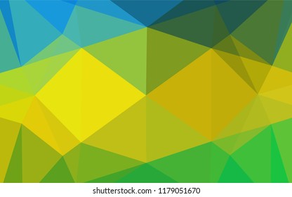 Dark Blue, Yellow vector blurry hexagon texture. A completely new color illustration in a vague style. A completely new template for your business design.