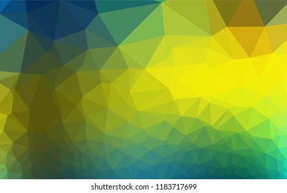Dark Blue, Yellow vector blurry hexagon template. Glitter abstract illustration with an elegant design. Brand new design for your business.