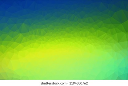 Dark Blue, Yellow vector blurry hexagon template. A completely new color illustration in a vague style. A completely new design for your business.