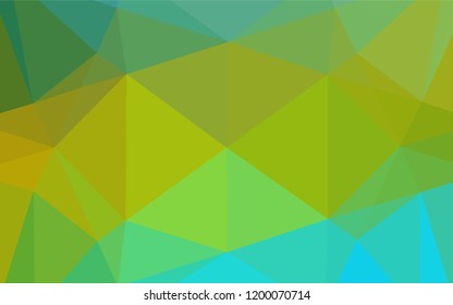 Dark Blue, Yellow vector blurry hexagon texture. Glitter abstract illustration with an elegant design. A completely new design for your business.