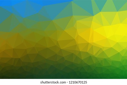 Dark Blue, Yellow vector blurry hexagon texture. Glitter abstract illustration with an elegant design. A completely new design for your business.