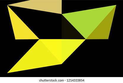 Dark Blue, Yellow vector blurry hexagon texture. Creative illustration in halftone style with gradient. Brand new style for your business design.