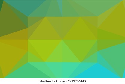 Dark Blue, Yellow vector blurry hexagon template. Colorful abstract illustration with gradient. Brand new design for your business.