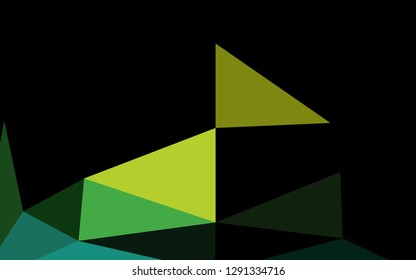 Dark Blue, Yellow vector blurry triangle template. Creative illustration in halftone style with gradient. Completely new design for your business.
