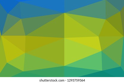 Dark Blue, Yellow vector blurry triangle template. Colorful illustration in abstract style with gradient. Completely new template for your business design.
