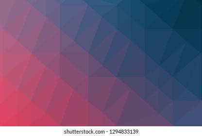 Dark Blue, Yellow vector blurry triangle template. A sample with polygonal shapes. Polygonal design for your web site.