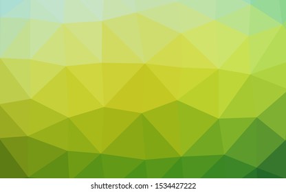 Dark Blue, Yellow vector blurry triangle pattern. Brand new colorful illustration in with gradient. Brand new style for your business design.