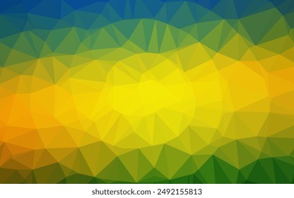 Dark Blue, Yellow vector blurry triangle pattern. Colorful abstract illustration with gradient. The best triangular design for your business.
