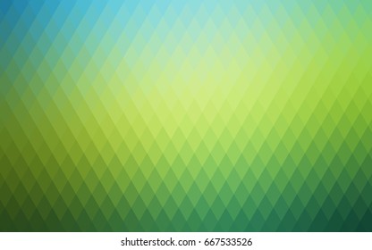 Dark Blue, Yellow vector blurry rectangular background. Geometric background in square style with gradient. The pattern can be used for brand-new background.