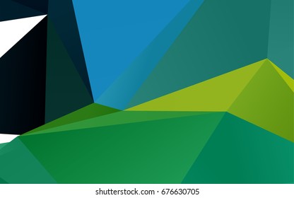 Dark Blue, Yellow vector blurry triangle template. Shining colored illustration in a brand-new style. The completely new template can be used for your brand book.
