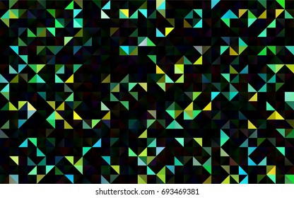 Dark Blue, Yellow vector blurry triangle template. Brand-new colored illustration in blurry style with gradient. The textured pattern can be used for background.