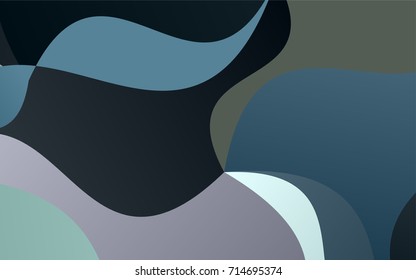 Dark Blue, Yellow vector blurry arched pattern. A sample with blurred shapes. The textured pattern can be used for background.