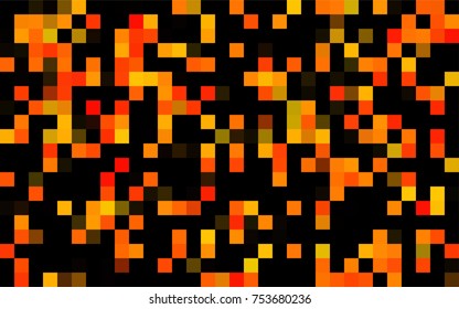 Dark Blue, Yellow vector blurry rectangular background. Geometric background in square style with gradient. The pattern can be used for brand-new background.