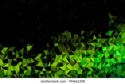 Dark Blue, Yellow vector blurry triangle pattern. Modern geometrical abstract illustration with gradient. The best triangular design for your business.