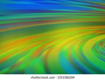 Dark Blue, Yellow vector bokeh pattern. Creative illustration in halftone style with gradient. Brand new design for your business.